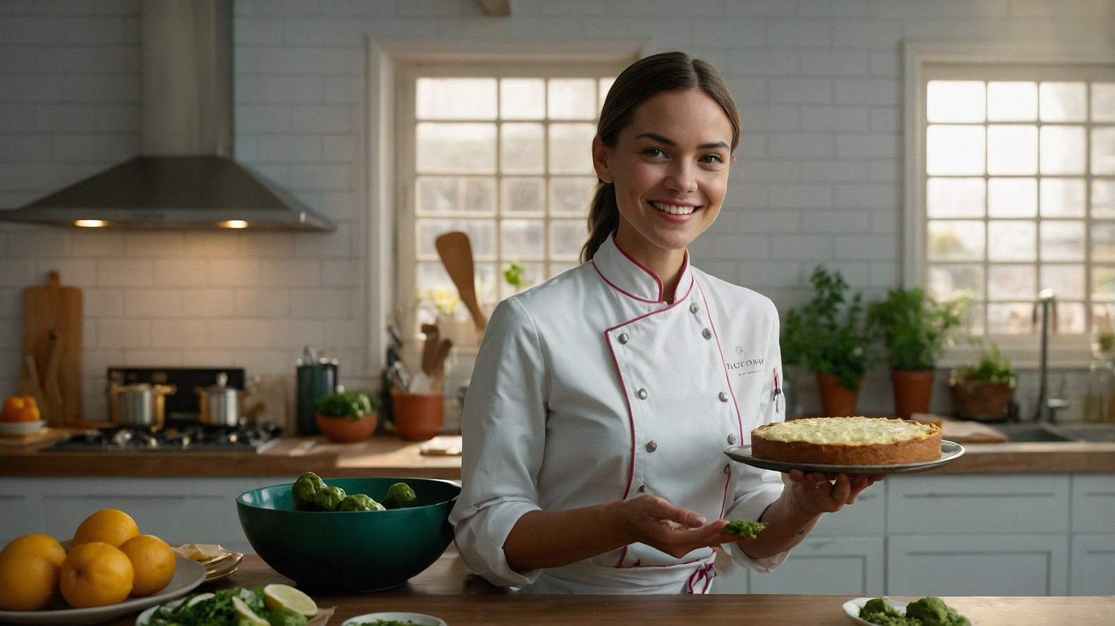 Lifestyle Image (Nea with herbs and kitchen elements)