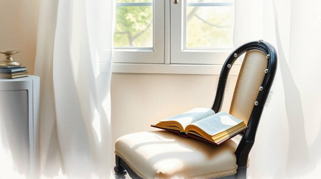 Quiet interior with soft light and no activity