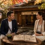 Marco and Lira arrive in Kyoto for a traditional Japanese tea ceremony, where a hidden notebook begins a cozy culinary mystery filled with tea, friendship, and discovery.